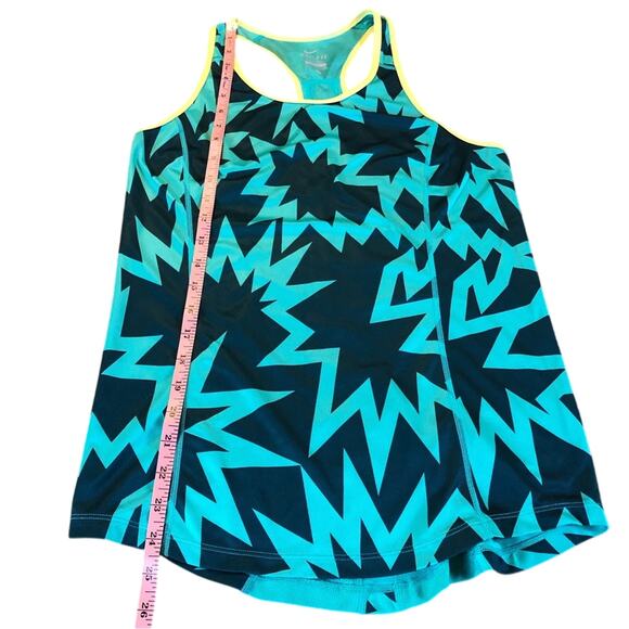 Nike Dri Fit Turquoise Racerback Tank Top Performance Ready Sporty Pow Design - Picture 12 of 16